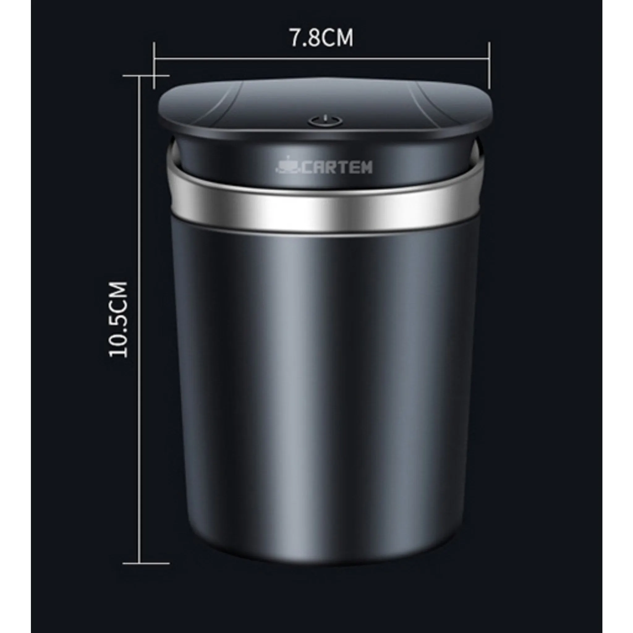 Katem One-Touch LED Car Ashtray CT153 - Trash Can/Ashtray - 🏆 #87 - Automotive Accessories - Best of December