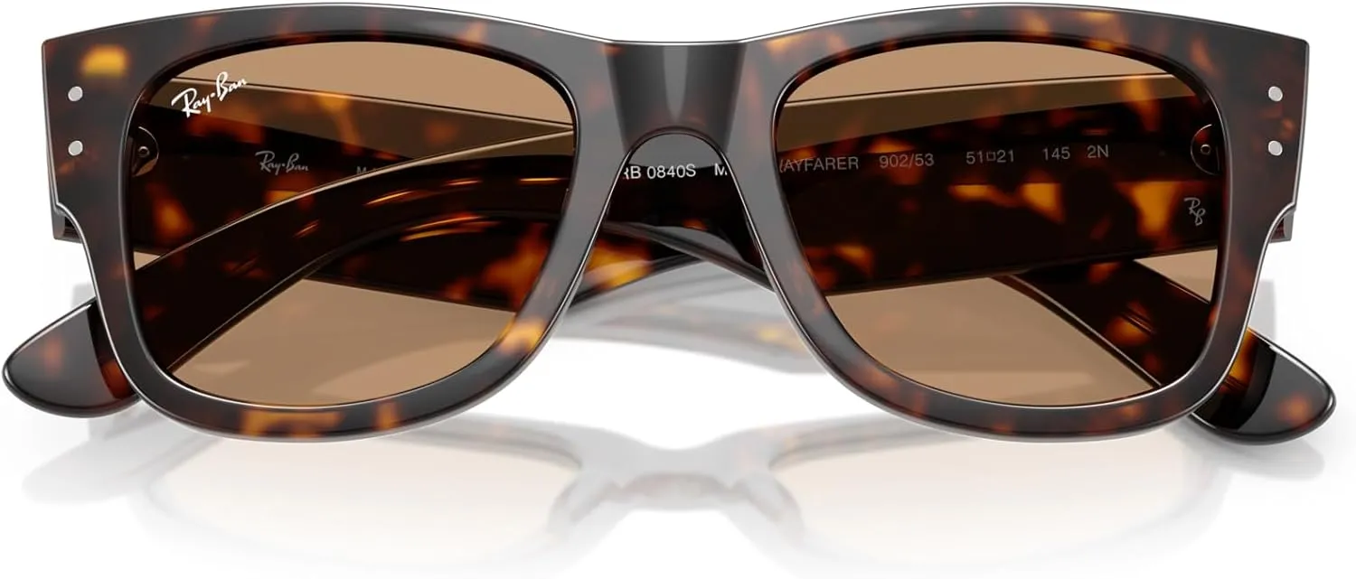 Ray-Ban RB0840s Mega Wayfarer Square Sunglasses